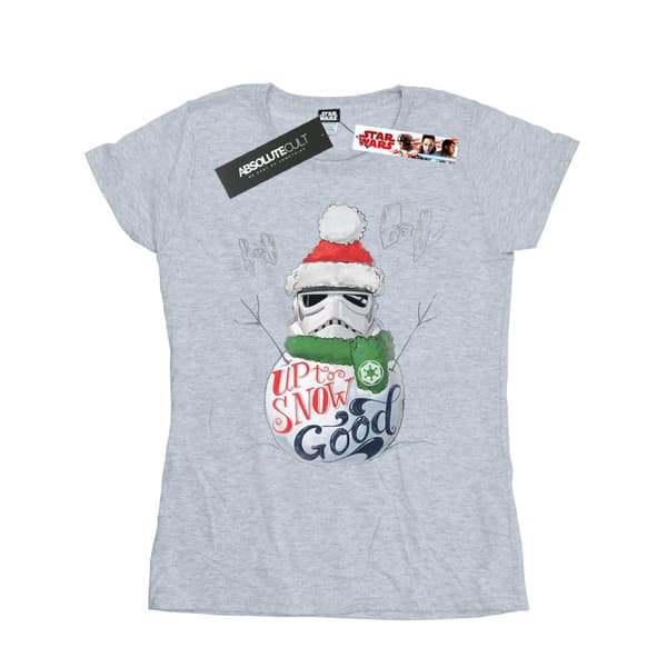 Star Wars Womens/Ladies Stormtrooper Up To Snow Good Cotton T-Shirt