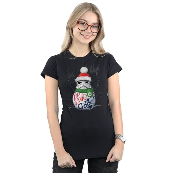 Star Wars Womens/Ladies Stormtrooper Up To Snow Good Cotton T-Shirt