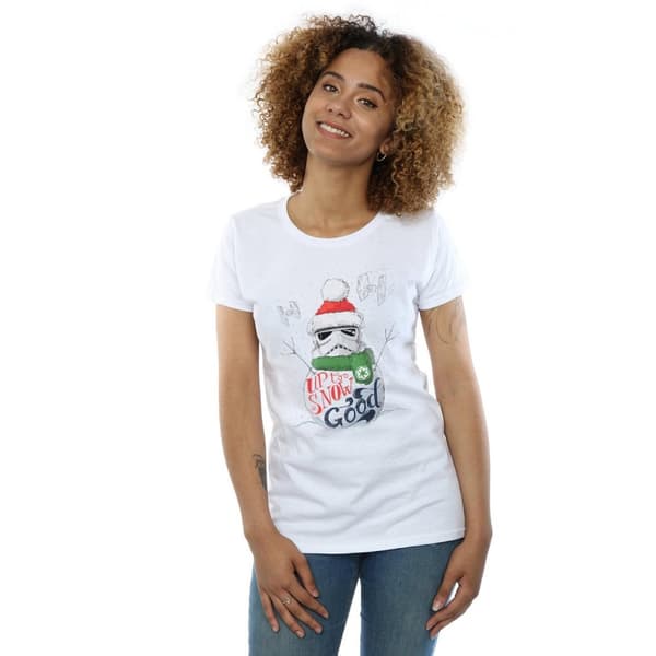Star Wars Womens/Ladies Stormtrooper Up To Snow Good Cotton T-Shirt