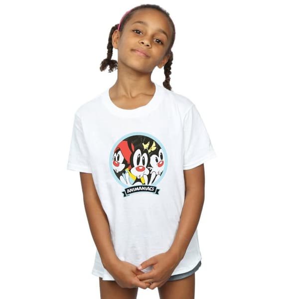 Animaniacs Girls Fisheye Group Cotton T-Shirt