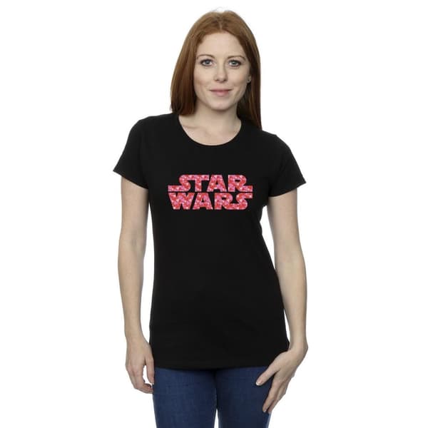 Star Wars T-shirt i bomull med hjärtlogga - dam/dam