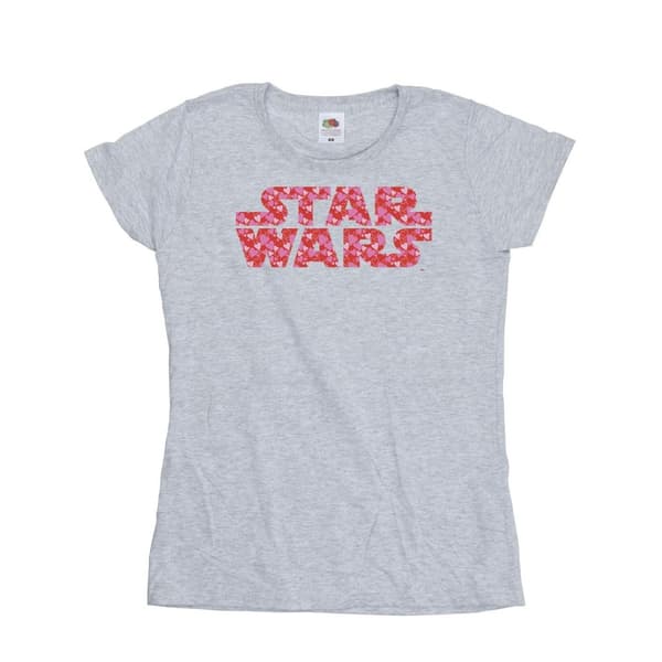 Star Wars T-shirt i bomull med hjärtlogga - dam/dam