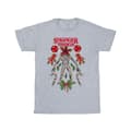 Miniatyrbild 1 av 4: Netflix Stranger Things Christmas Demogorgon T-shirt i bomull för flickor