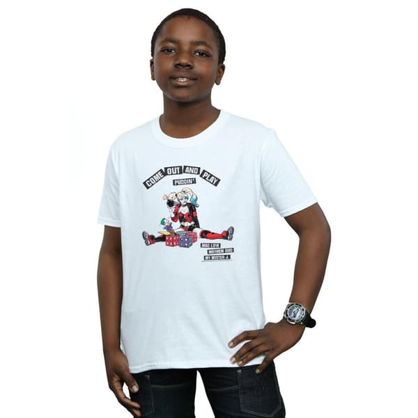 DC Comics Harley Quinn Come Out And Play T-shirt för pojkar