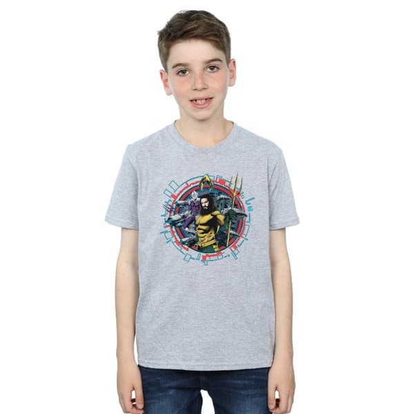 DC Comics Aquaman Circular Crest T-shirt för pojkar