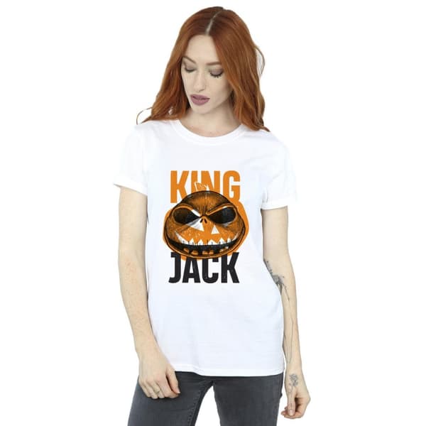 Disney Womens/Ladies The Nightmare Before Christmas King Jack Cotton Boyfriend T-Shirt