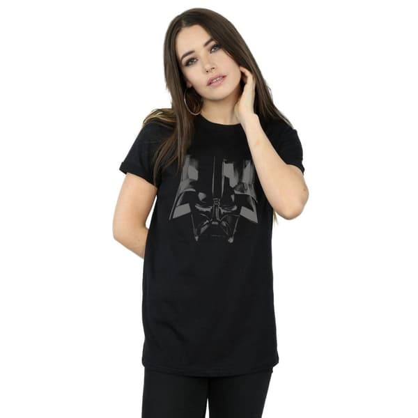 Star Wars Dam/Lady Darth Vader Hjälm Bomull Boyfriend T-shirt