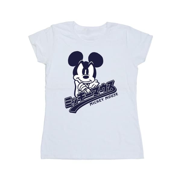 Disney Dam/Tjej Musse Pigg T-shirt i japansk bomull