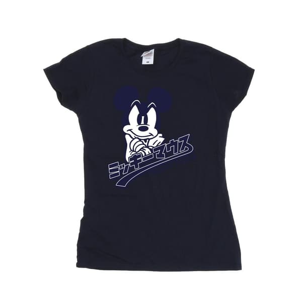 Disney Dam/Tjej Musse Pigg T-shirt i japansk bomull