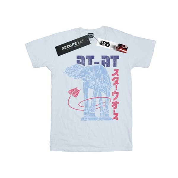 Star Wars Dam/Tjej Kanji AT-AT Boyfriend T-shirt i bomull