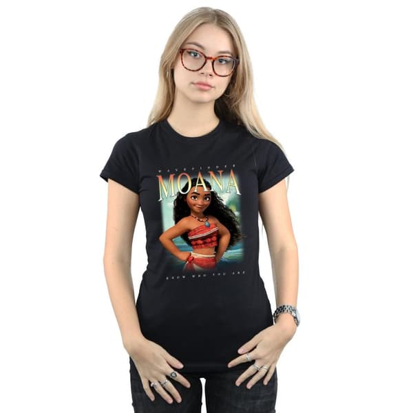 Disney Dam/Tjej Moana Montage Bomulls-T-shirt