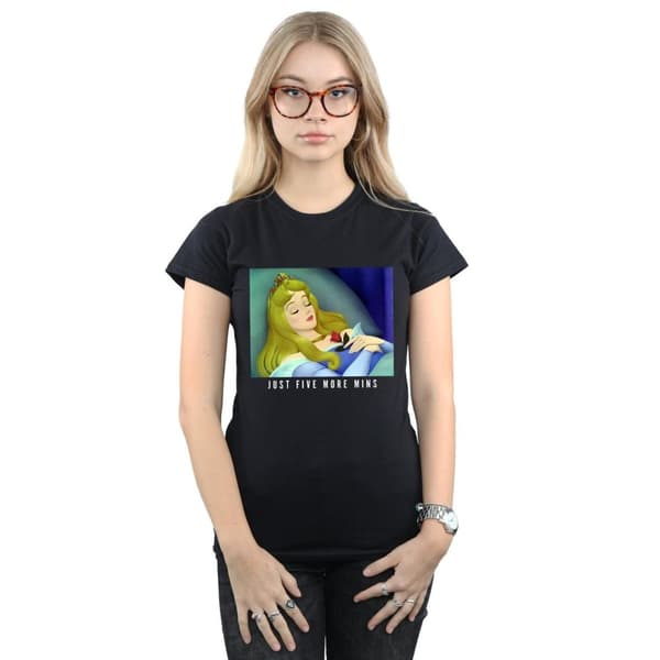 Disney Princess Womens/Ladies Sleeping Beauty Five More Minutes Cotton T-Shirt