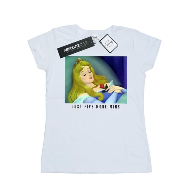 Disney Princess Womens/Ladies Sleeping Beauty Five More Minutes Cotton T-Shirt