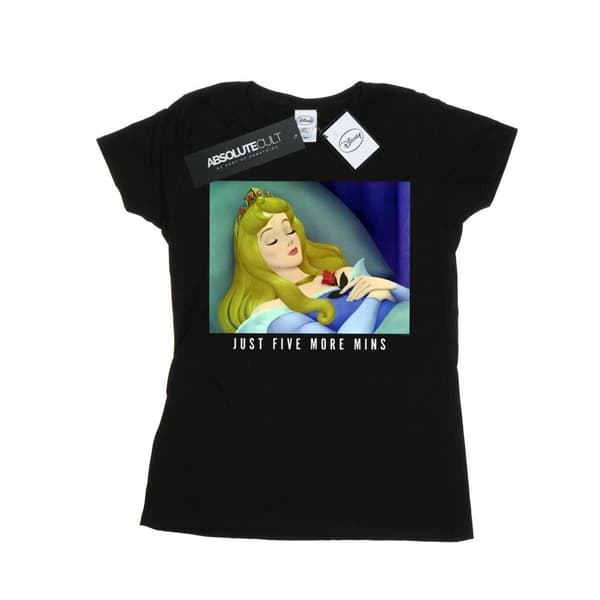 Disney Princess Womens/Ladies Sleeping Beauty Five More Minutes Cotton T-Shirt