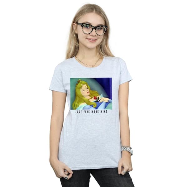 Disney Princess Womens/Ladies Sleeping Beauty Five More Minutes Cotton T-Shirt