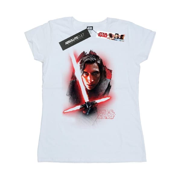 Star Wars Womens/Ladies The Last Jedi Kylo Ren Brushed Cotton T-Shirt