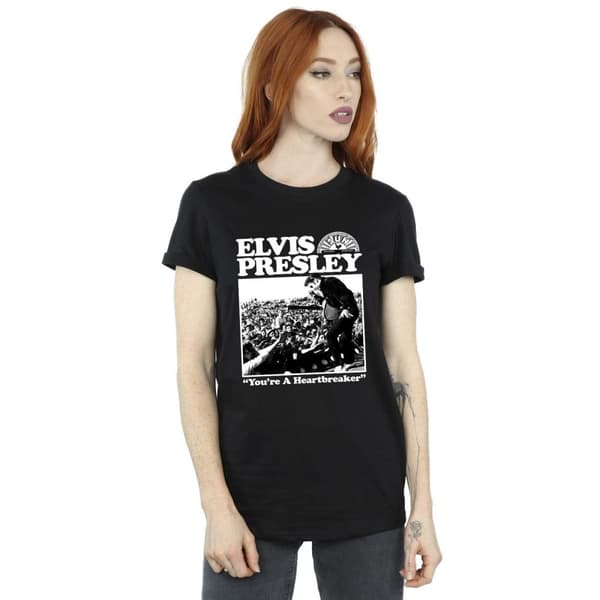 Elvis Womens/Ladies A Heartbreaker Cotton Boyfriend T-Shirt