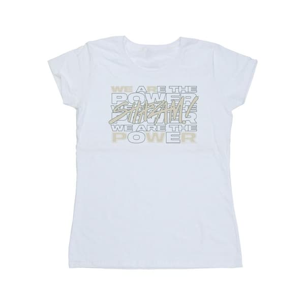 DC Comics Womens/Ladies Shazam Fury Of The Gods We Are The Power Cotton T-Shirt