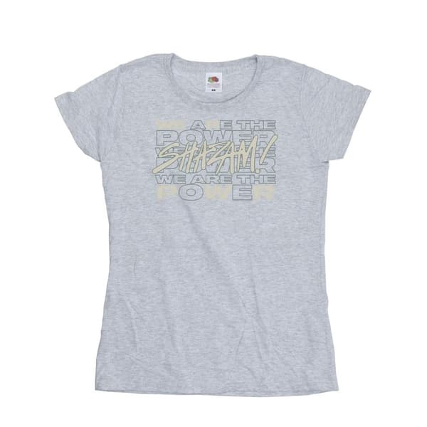 DC Comics Womens/Ladies Shazam Fury Of The Gods We Are The Power Cotton T-Shirt