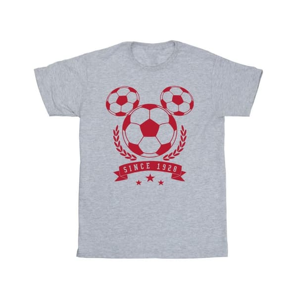 Disney Girls Mickey Football Head Cotton T-Shirt