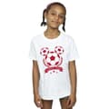 Miniatyrbild 3 av 4: Disney T-shirt i bomull med Mickey-fotbollshuvud för flickor