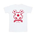 Miniatyrbild 1 av 4: Disney T-shirt i bomull med Mickey-fotbollshuvud för flickor