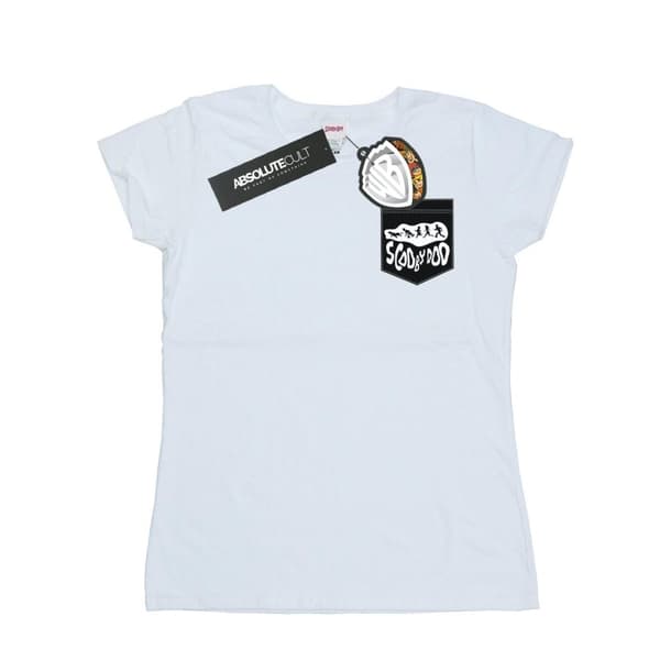 Scooby Doo Womens/Ladies Faux Pocket Cotton T-Shirt