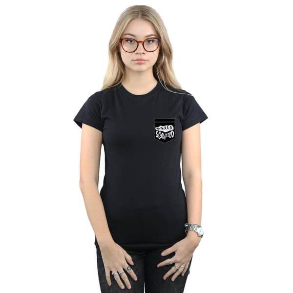 Scooby Doo Womens/Ladies Faux Pocket Cotton T-Shirt