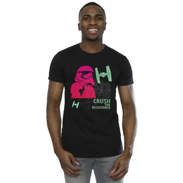 Star Wars Mens First Order Stormtrooper Neon T-Shirt