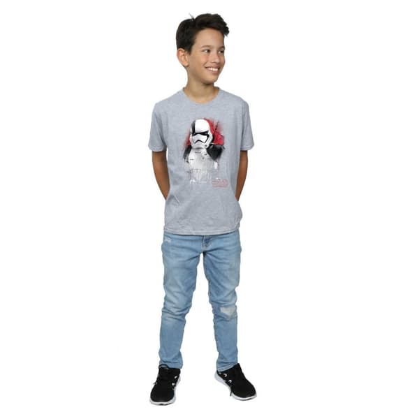 Star Wars Boys The Last Jedi Stormtrooper Brushed T-Shirt