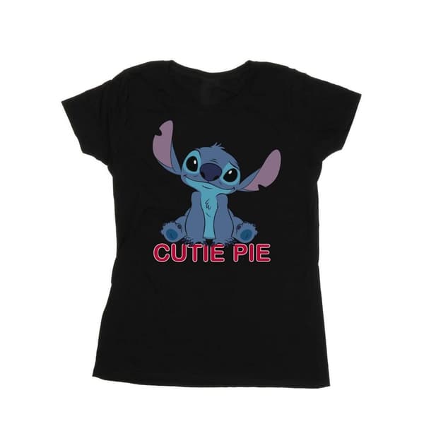 Disney Womens/Ladies Lilo And Stitch Stitch Cutie Pie Cotton T-Shirt