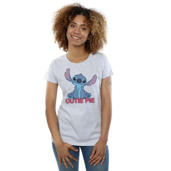 Disney Womens/Ladies Lilo And Stitch Stitch Cutie Pie Cotton T-Shirt
