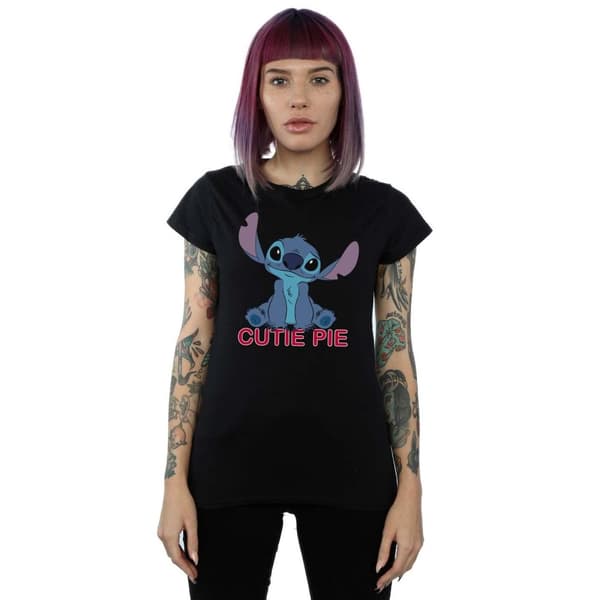 Disney Womens/Ladies Lilo And Stitch Stitch Cutie Pie Cotton T-Shirt