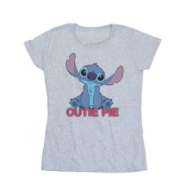 Disney Womens/Ladies Lilo And Stitch Stitch Cutie Pie Cotton T-Shirt