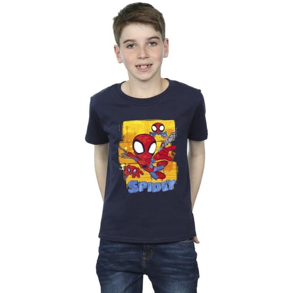 Marvel Boys Spidey And His Amazing Friends Flying T-Shirt