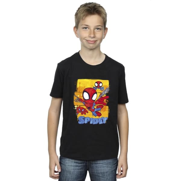 Marvel Boys Spidey And His Amazing Friends Flying T-Shirt