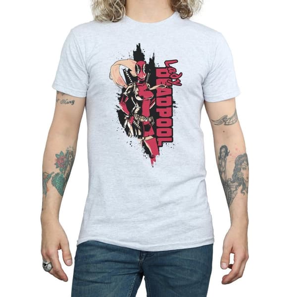 Marvel Mens Deadpool Lady Deadpool T-shirt