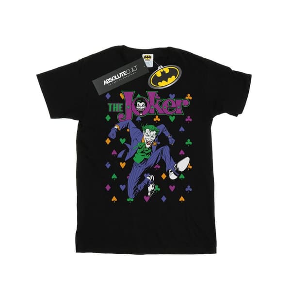 DC Comics Girls Batman Joker Cards Jump Cotton T-Shirt