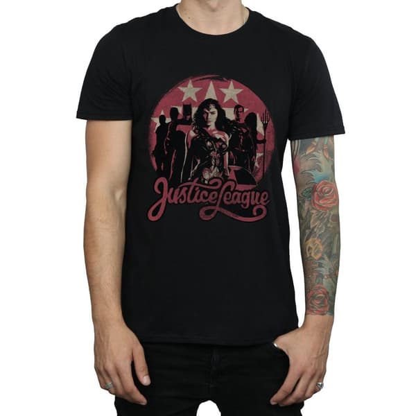 DC Comics Mens Justice League Movie Group Pose T-Shirt