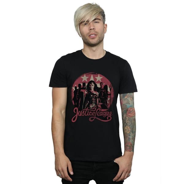 DC Comics Mens Justice League Movie Group Pose T-Shirt