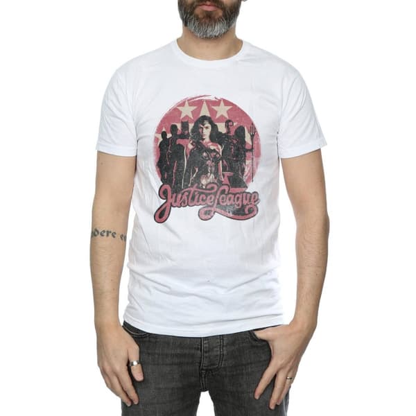 DC Comics Mens Justice League Movie Group Pose T-Shirt
