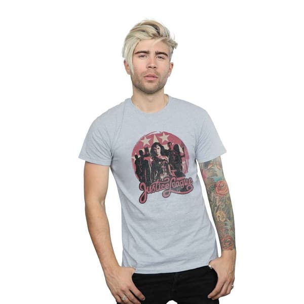 DC Comics Mens Justice League Movie Group Pose T-Shirt