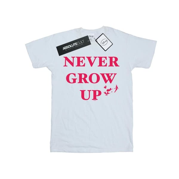 Disney Womens/Ladies Peter Pan Never Grow Up Cotton Boyfriend T-Shirt