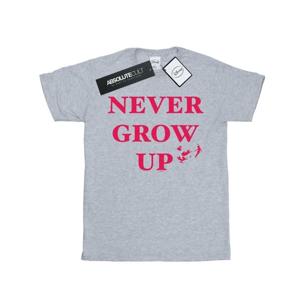 Disney Womens/Ladies Peter Pan Never Grow Up Cotton Boyfriend T-Shirt