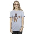 Miniatyrbild 2 av 4: Willy Wonka Dam/kvinnor W Logo Hat Boyfriend T-shirt i bomull