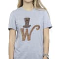 Miniatyrbild 3 av 4: Willy Wonka Dam/kvinnor W Logo Hat Boyfriend T-shirt i bomull