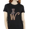 Miniatyrbild 3 av 4: Willy Wonka Dam/kvinnor W Logo Hat Boyfriend T-shirt i bomull