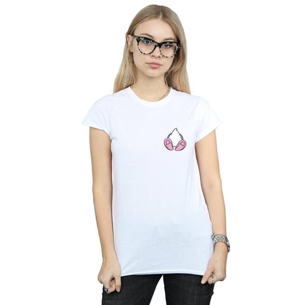 Disney Womens/Ladies Daisy Duck Backside Breast Print Cotton T-Shirt