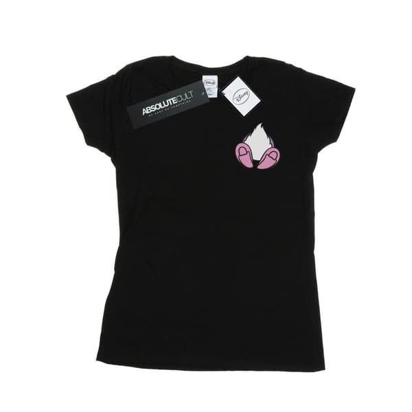 Disney Womens/Ladies Daisy Duck Backside Breast Print Cotton T-Shirt