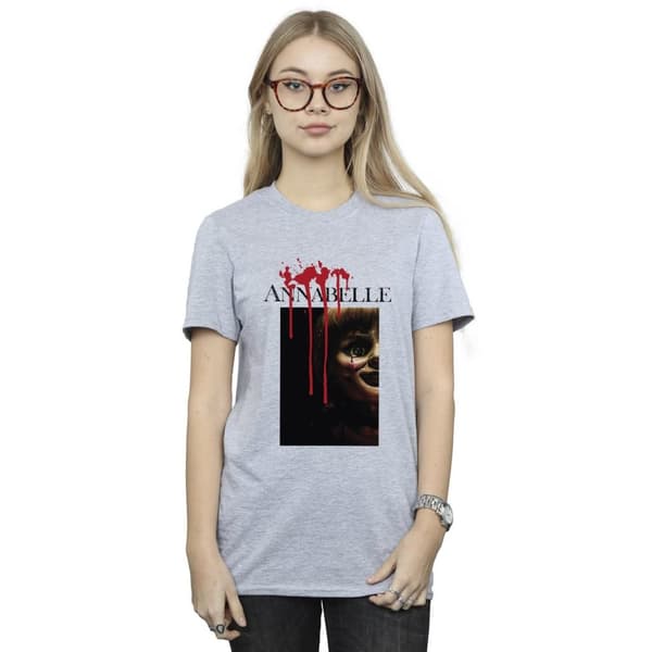 Annabelle Womens/Ladies Peep Poster Cotton Boyfriend T-Shirt